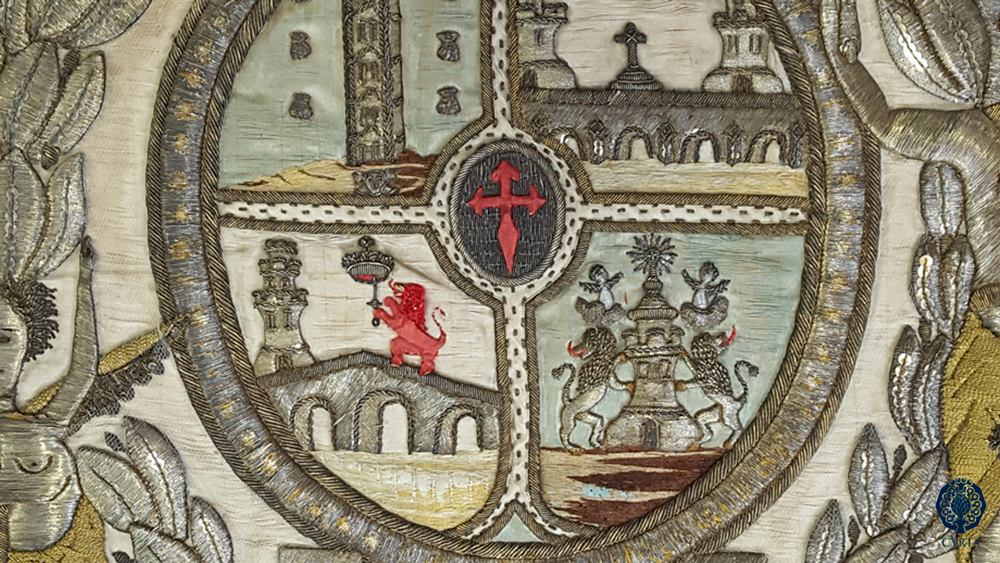 ESTANDARTE BORDADO “BUENOS AIRES”. Coral Polifónica “EL Eco”. La Coruña.