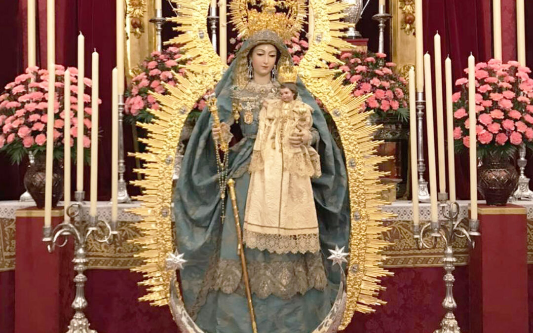 TERNO CELESTE. Nuestra Señora de la Oliva. Salteras, Sevilla